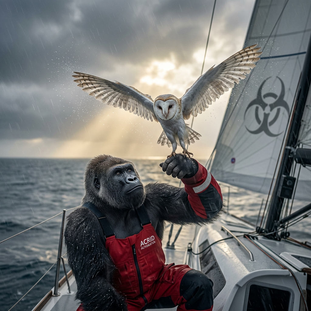 REACTION: REACTION: barn owl 'Little Regina' rescued 70nm offshore by a British Army crew mid 1,805nm race (this week's news-of-the-weird cycle) — the interruption becomes the story