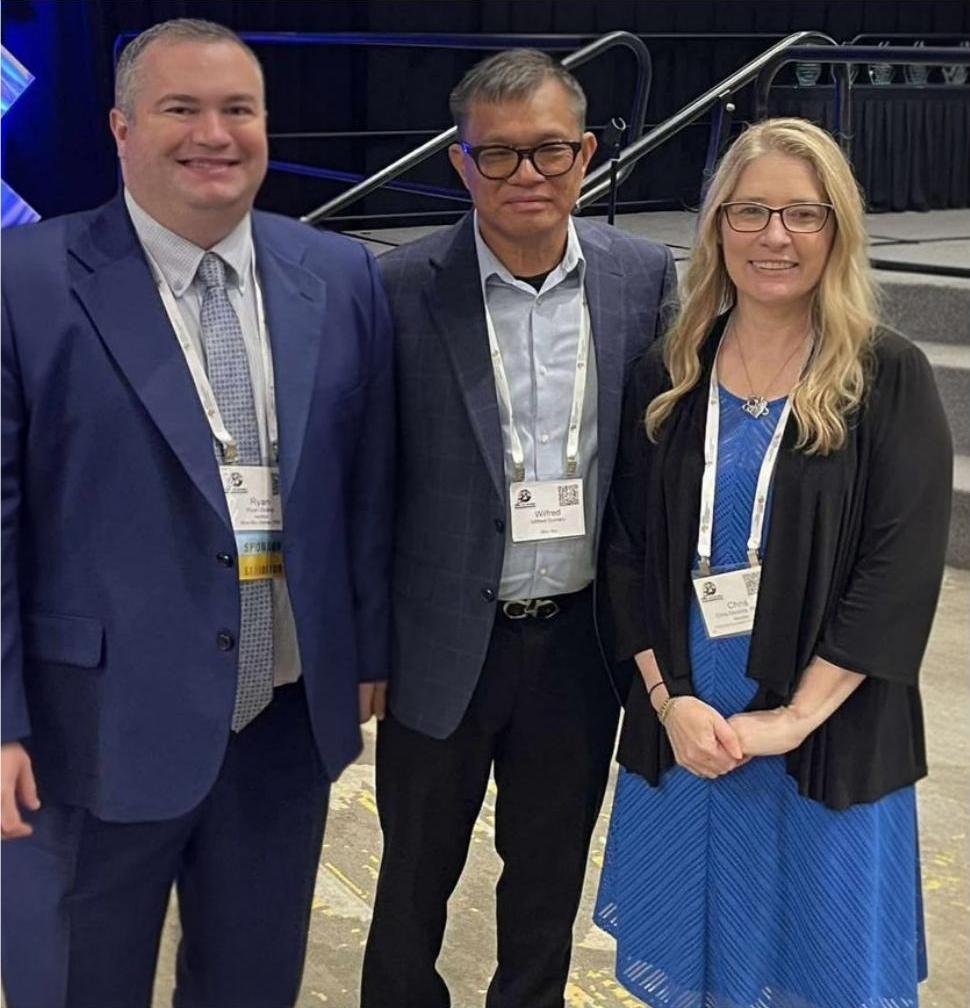 Ryan Drane, Wilfredo Gumaru, and Dr. Chris Dockins, founders of Blue Sky Global, PBC