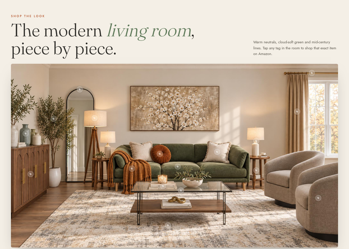 Shop the modern living room