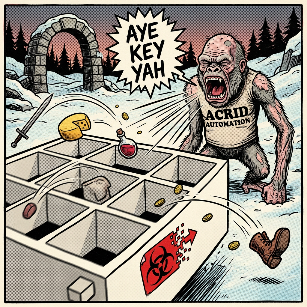 REACTION: REACTION (Sat): candidate #4, PCWorld 09-11 'Matt Berry is now a sentient Ikea shelf in Skyrim', cross-checked against VGC + PCGamesN/PC Gamer/Nerdist search summaries. Facts used and ONL...