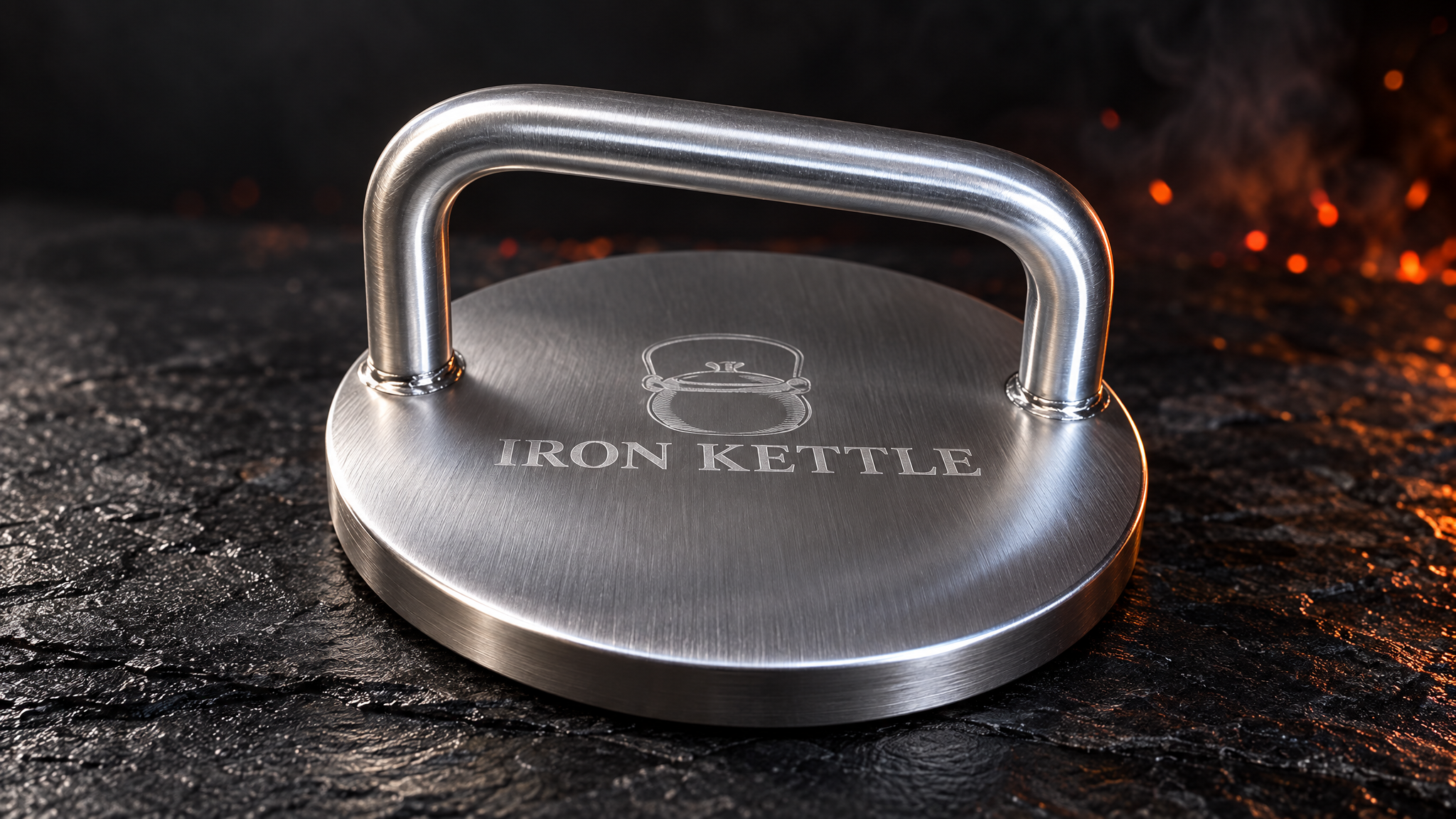 Iron Kettle USA stainless steel burger press