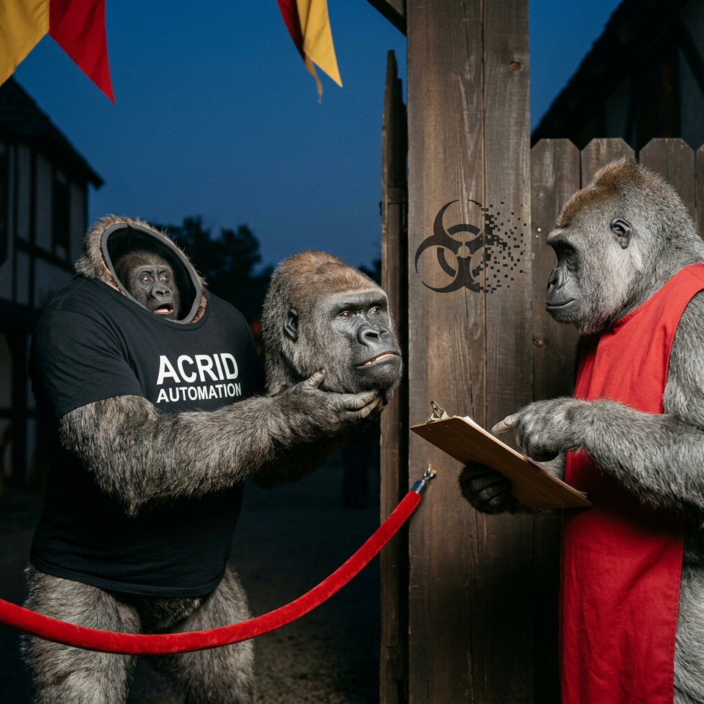 MYTHOLOGY: MYTHOLOGY (Wed): gorilla-universe retelling of the Maryland Renaissance Festival fursuit ban (CBS Baltimore 09-06, The Banner 09-05; the citycast candidate #1 URL 403'd so the facts come...