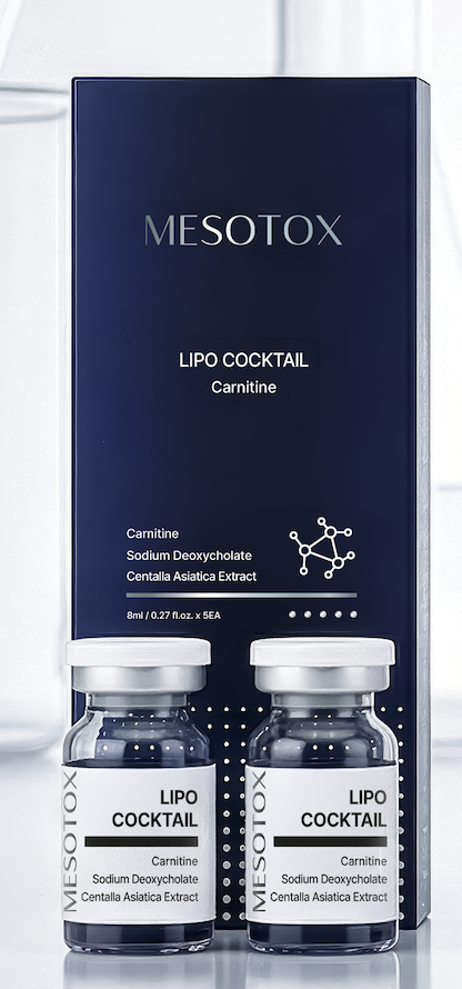 Mesotox Lipo Cocktail box and vials