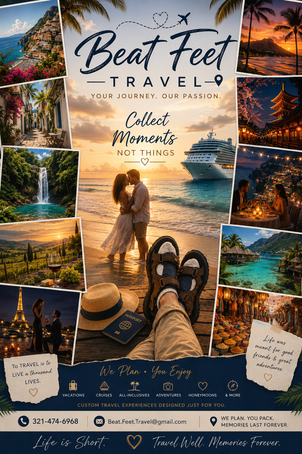 Overwater bungalow vacation